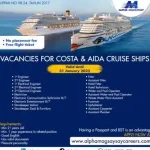 Syarat Mendaftar Kapal Pesiar Costa Cruise Line